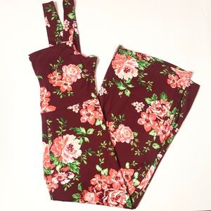 Full Circle Floral Midi Romper Size M